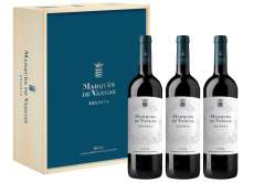 Červené víno Marqués de Vargas  - Caja de Madera 3 Botellas -